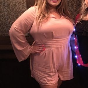 Forever 21 blush romper 3x